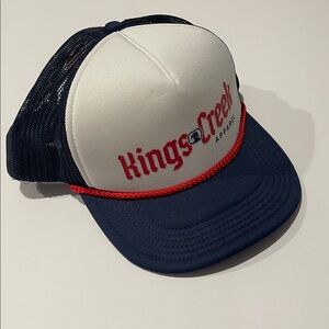 Kings Creek Blue red White Trucker Hat new